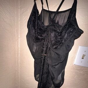 Plus Size Lace Bodysuit